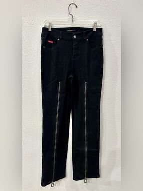 Teddy Fresh NWT Black Zip-Front Skinny Jeans